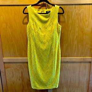 Tahari - Arthur S Levine Yellow Dress.  Size 6
